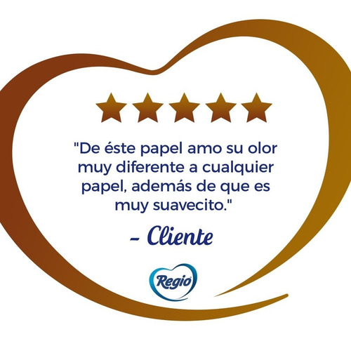Imagen 4 de 4 de Papel Higiénico Regio Créme De Cocoa 9 Rollos Triple Hoja