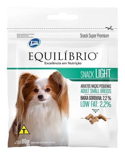 Imagem 1 de 3 de Petisco Para Cães Equilibrio Snack Ligth Raças Pequenas 80g
