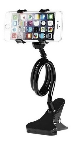Imagen 1 de 4 de Soporte Celular Pinzas Brazo Flexible Sujeta Celular