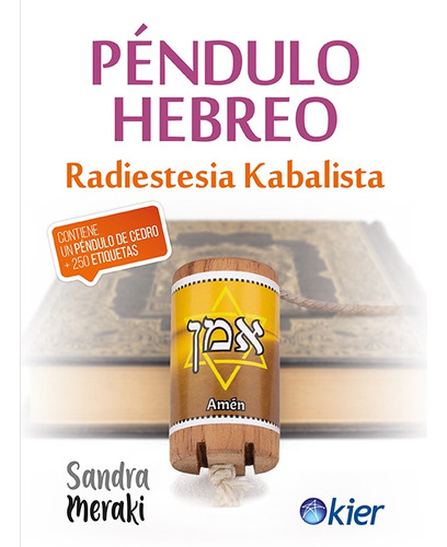 Péndulo Hebreo (libro + Péndulo + 250 Etiquetas) - Sandra Me