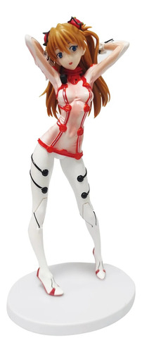 Figura Evangelion Asuka Langley Blanco Neon Genesis Eva Pvc