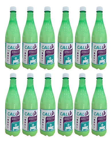 12 Un Cal Up Cálcio Oral P/ Bovinos - Ignis/ibasa 850ml