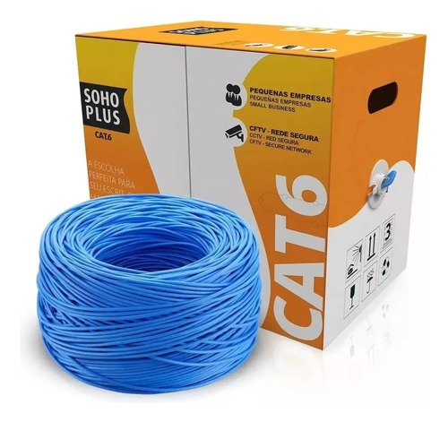 Cabo De Rede Sohoplus Furukawa Cat 6 305m Azul