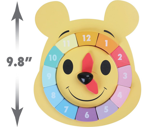 Disney Wooden Toys Winnie The Pooh Puzzle Clock, Aprendizaje