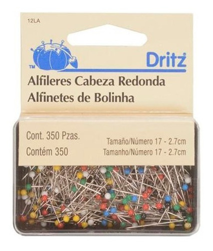 Alfileres Cabeza Redonda Dritz - Tam. 17 - Las Labores