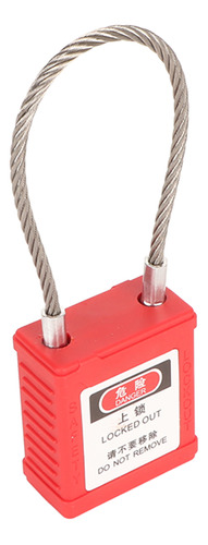 Candado De Seguridad Lock Out Tagout Rojo Con 2 Llaves De Ac