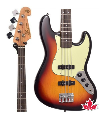 Baixo Sx Jazz Bass Sjb62 3ts C/ Bag