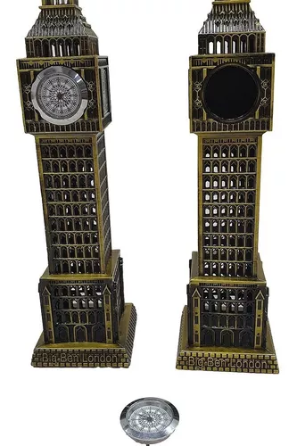 1 big ben no tamanho a maior com 23,5 cm de altura cinza prata - miniatura  Londres - DECORARJ - Estatueta - Magazine Luiza