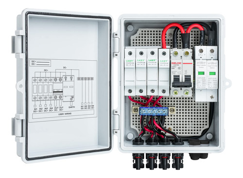 Briidea Estuche Combinada Fotovoltaica 4 Cuerda 10 Ay