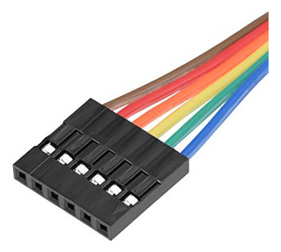 Pack De 10 Cables Jumper 6-pin Para Arduino - Conectividad F