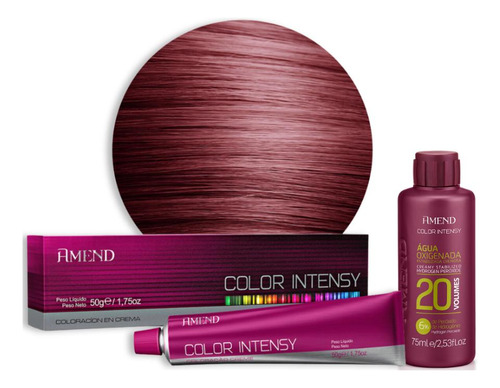 Kit Amend Ox 20v Color Intensy 55.46 Cast. Avermelhado Int 55.46 Castanho Claro Cobre Avermelhado Intenso Amora