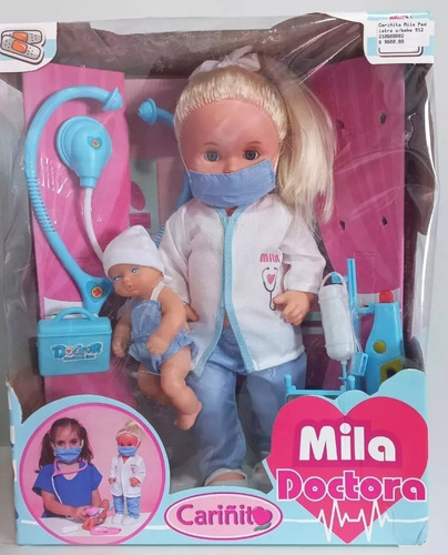 Muñeca Mila Pediatra Con Accesorios