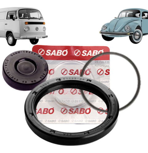 Kit Retentores Do Motor E Anel Volante Fusca Brasilia Kombi