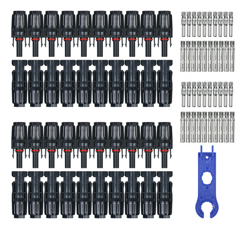 20 Pares Conector Mc4 Conexiones Panel Solar Fotovoltaico