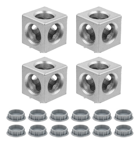 Perfil De Aluminio Corner Cube Tee Connector