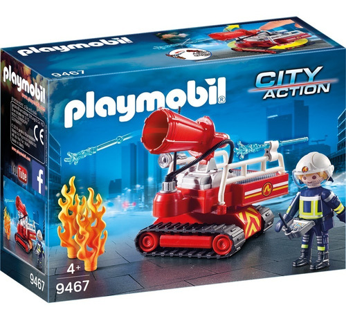 Playmobil City Action 9467 - Robot De Extincion - Bombero