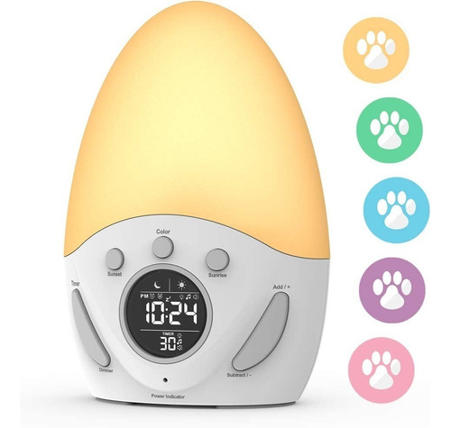 Reloj Despertador Con Luz Para Niños, Bebés Y Niños Pequeños