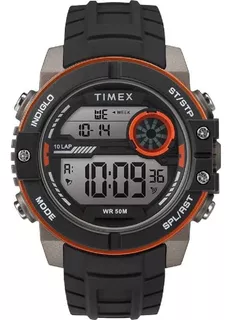 Reloj Hombre Timex Con Luz, Digital, 45 Mm Wr 50m Tw5m34700