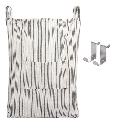 Cesta De Lavandería Colgante Con Ganchos Y Bolsa Lavable