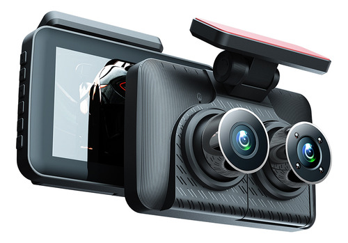 Dash Cam Frente E Traseira Dentro 3 Câmeras 1080+720+480p