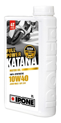 Aceite Ipone Full Katana 10w40 4t  2 Litros