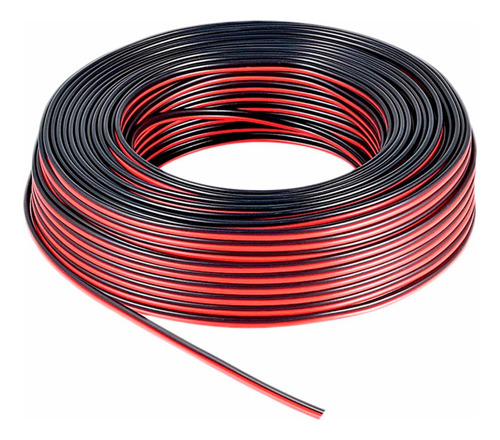 Cable Sonido Bafle Parlante 2x1 Mm Rojo Y Negro X 1 Metro