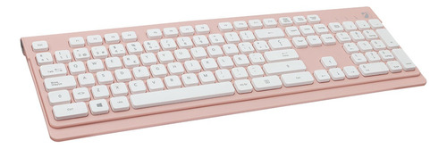 Kit Teclado Y Mouse Green Leaf Rosa Rosa