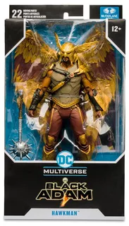 Figura De Acción Dc Comics Black Adam Hawkman Articulada 7