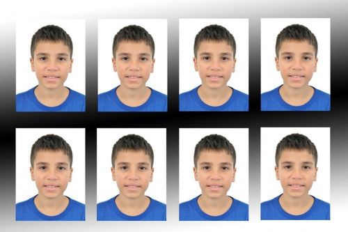 5x5 Para Documento Com 2 Fotos Editadas Impressas Em Papel