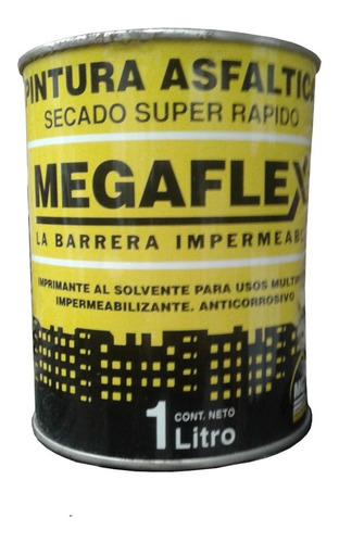 Pintura Asfáltica Megaflex 1l Imprimación Brea Solvente