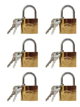 Comprar Candado Bronce 38 Mm X6 Unidades Mayorista Puerta Lockers