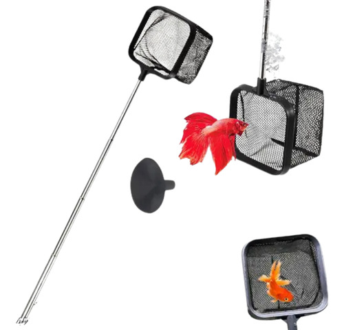 2x Redinha Quadrada Para Camarão Rede Fish Net Extensivel
