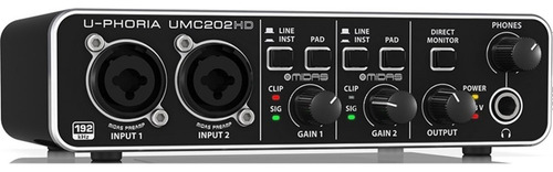 Behringer Usb 24 Bits Umc-202hd Interfase De Audio