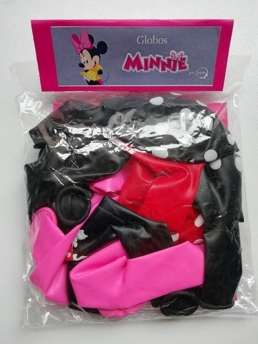 Set 12 Globos De Latex  Minnie Mouse