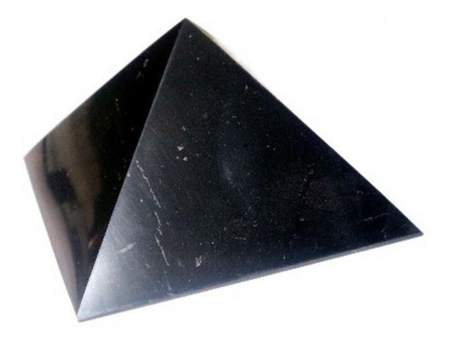 Pirámide Shungite Original Pulida 70x70mm Import Rusia Alb12