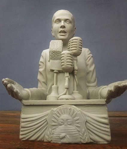 Escultura Eva Perón Discurso En Palco