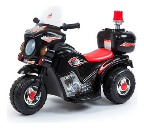 Moto A Bateria Policia Love 3003 Para Niños 6v Negro