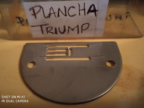 Plancha Para Máquina De Coser Triump