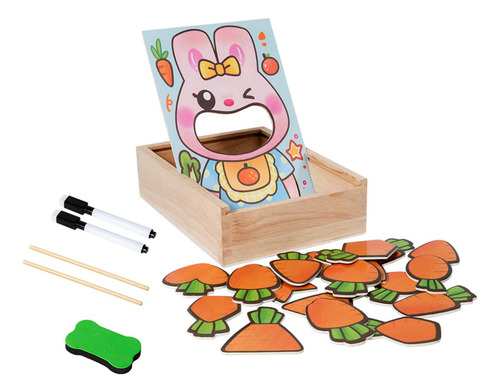Juego De Alimentación De Juguete Intelectual De Madera Para