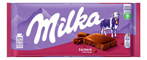 Chocolate Milka Extra Cocoa Zartherb 100g