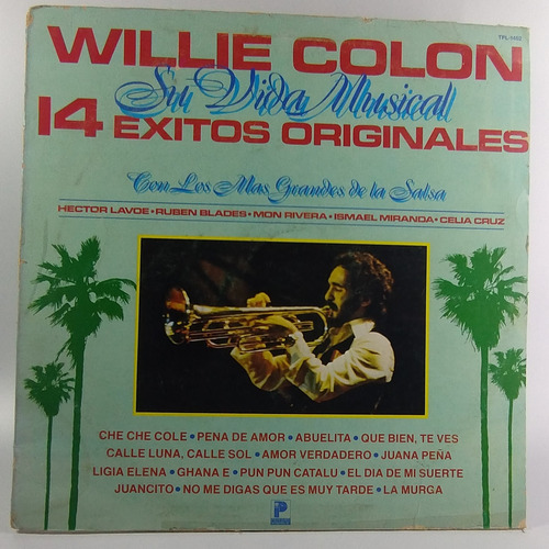 Lp Vinil Willie Colon  Su Vida Musical  14 Exitos  Americano