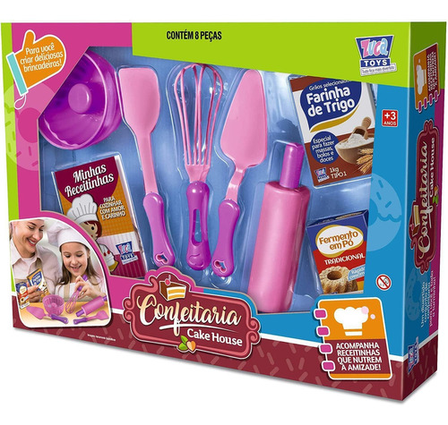 Brinquedo Cozinha Infantil Confeitaria Cake House Zuca Toys