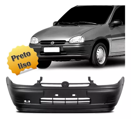 Parachoque Chevrolet Corsa Classic Traseiro 1995 a 2010 Preto Liso Sem  Furos Dts - 533476 - Autoglass