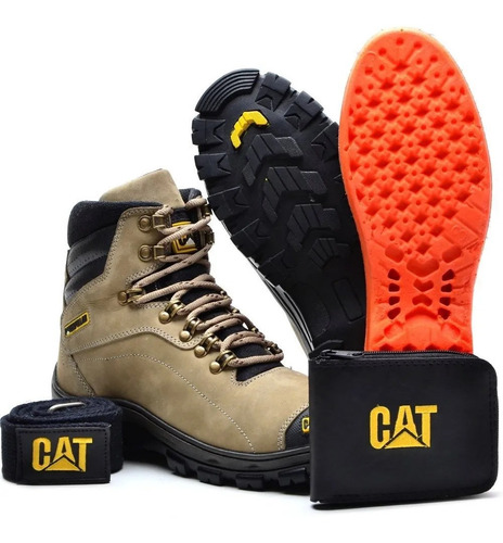 Kit Bota Caterpillar + Cinto +billetera 2160