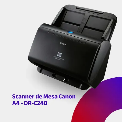 Scanner Imageformula Dr-c240 90 Ipm Cor Preto Canon Bivolt Preto
