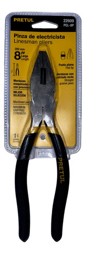 Kit De 2 Pinzas Basicas: De Presion Y De Electricista Pretul