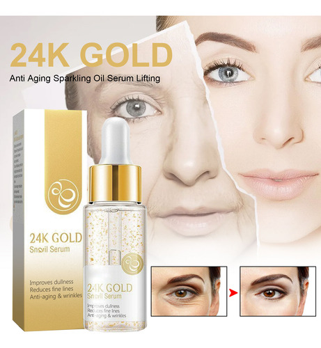 Sérum Gold Aging Sparkling Oil Lifting, Suavizante E Illumi