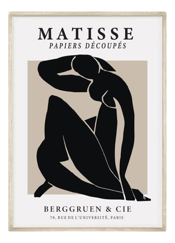 Poster  Matisse Impresion En Lona 60 X 40 Sin Marco