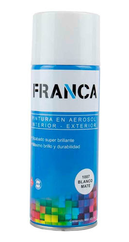 Esmalte En Aerosol 400ml Franca - Mate Brillante Y Satinados