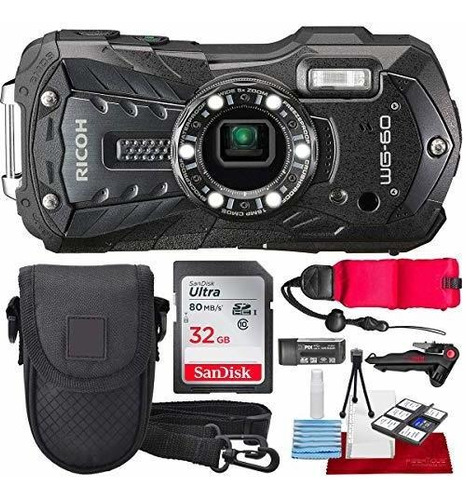 Camara Digital Ricoh Wg 60 Impermeable Negro 32gb